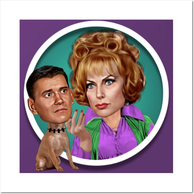 Bewitched - Endora and Darrin Wall Art by Zbornak Designs